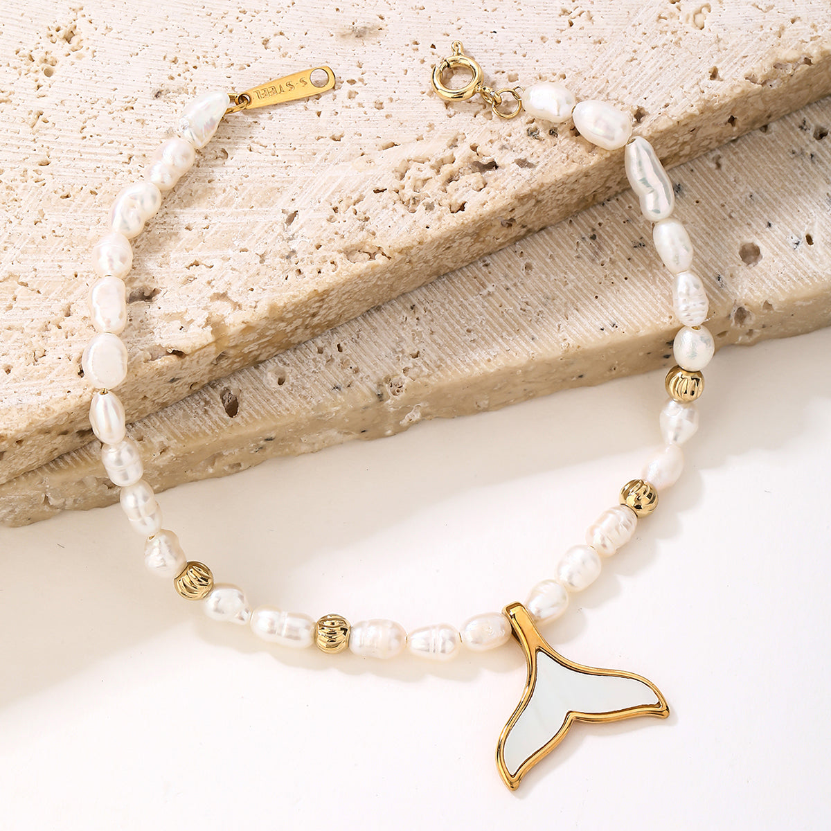 AAA Pearl Bracelet - Stainless Steel, Non-Tarnish Gold Bracelet for Women - Trendy and Dainty Pearl Jewelry,Gift for Your Best Friend - YUZENG-jewelrystore.com