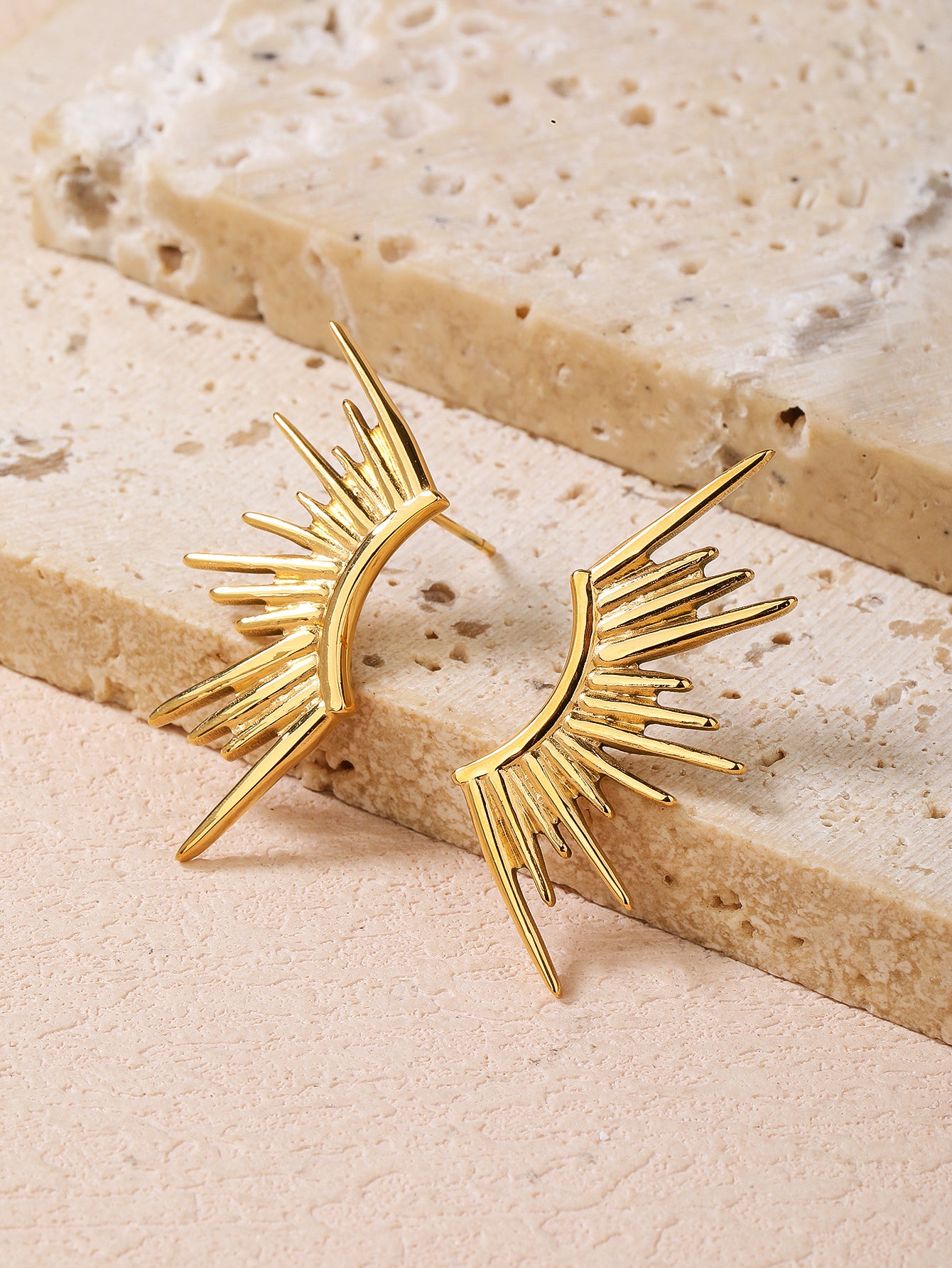 Stainless Steel Fashion Angel Wings Earrings - YUZENG-jewelrystore.com