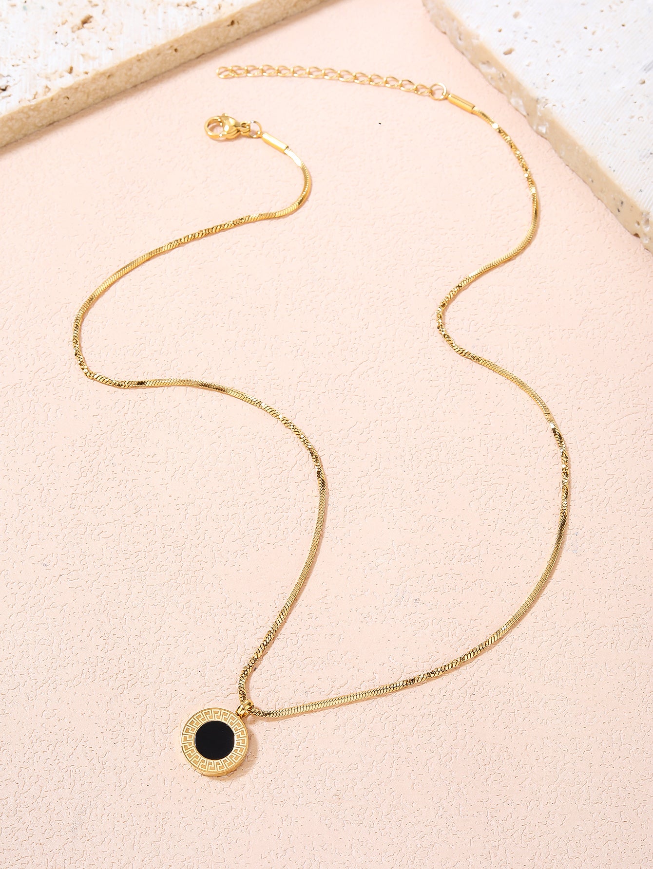 Stainless Steel Pendant Necklace for Women - Fashionable, Versatile, and Cute Letter Design with 18K Gold Plating - Perfect for Everyday Style! - YUZENG-jewelrystore.com
