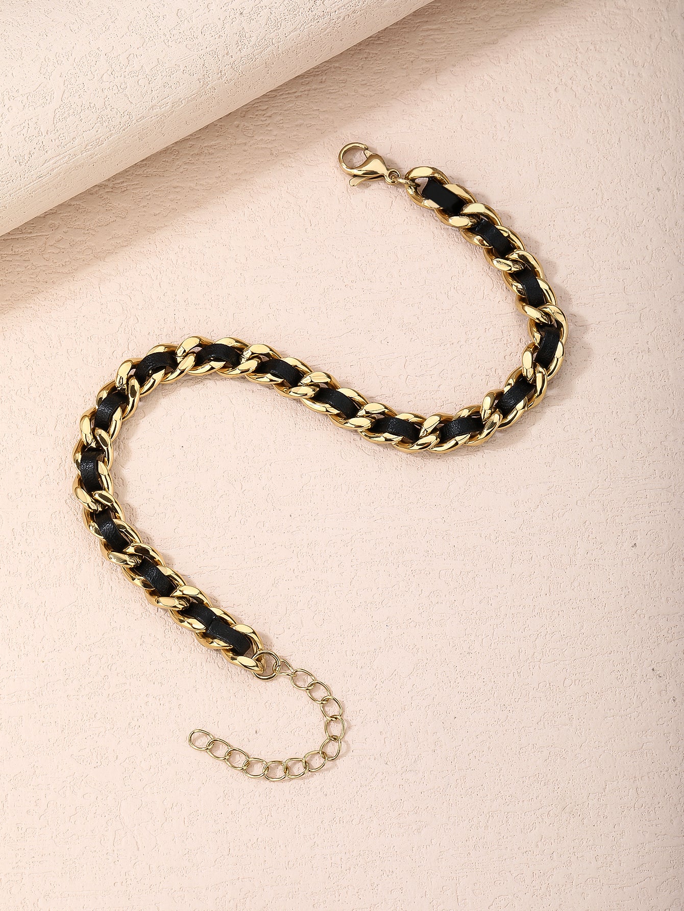 316L Stainless Steel 18k Gold Leather Wrap Fashion Anklet - YUZENG-jewelrystore.com