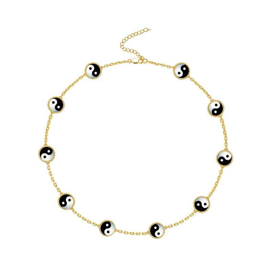 18k/925s Non-Fading Couple Necklace,Tai Chi necklace - YUZENG-jewelrystore.com