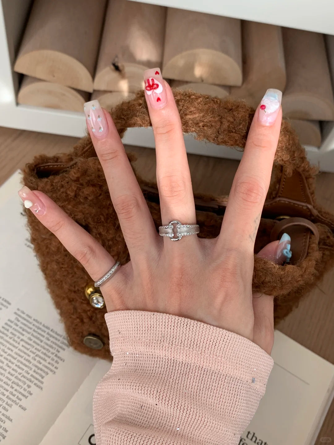 [Retro Luxe] 18K Yuanbao Ring - Vintage Brushed Style, Women's Vintage Ring Opening Adjustable, Suitable for Everyday Weddings and Anniversaries - YUZENG-jewelrystore.com