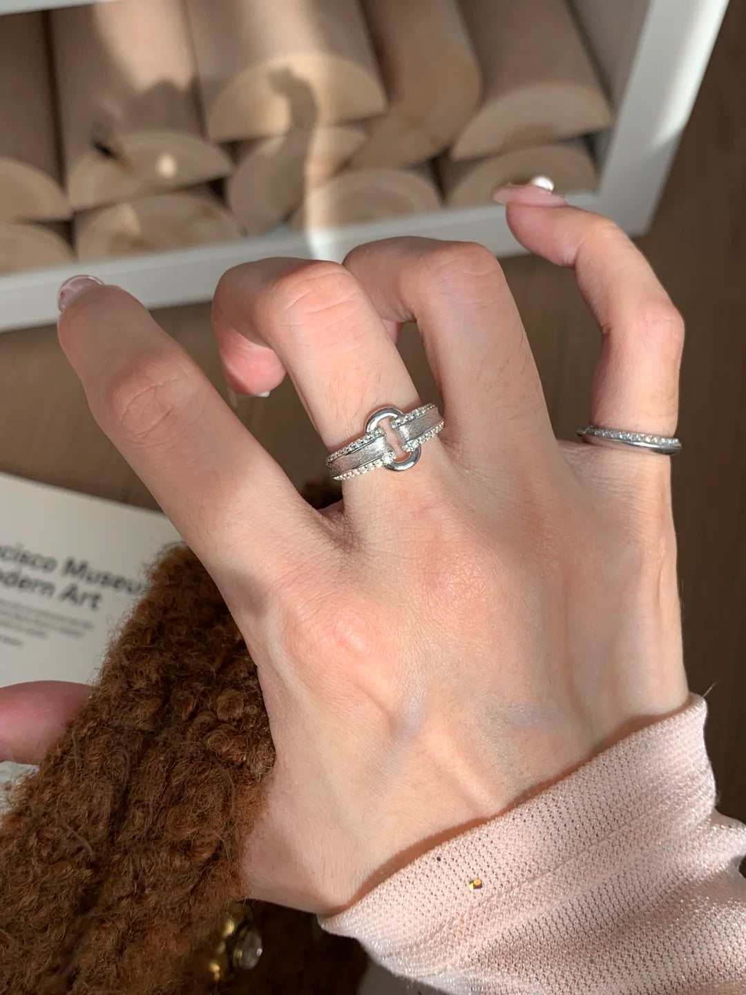 [Retro Luxe] 18K Yuanbao Ring - Vintage Brushed Style, Women's Vintage Ring Opening Adjustable, Suitable for Everyday Weddings and Anniversaries - YUZENG-jewelrystore.com