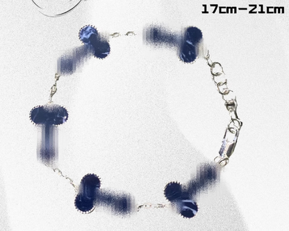 Breaking the shame of genitals, Dicleef Arpels exclusive original 925 silver bracelet jewelry, Dicleef Arpels men's and women's couple gift - YUZENG-jewelrystore.com