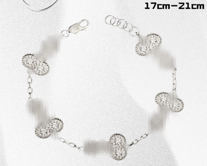 Breaking the shame of genitals, Dicleef Arpels exclusive original 925 silver bracelet jewelry, Dicleef Arpels men's and women's couple gift - YUZENG-jewelrystore.com