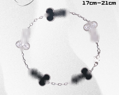 Breaking the shame of genitals, Dicleef Arpels exclusive original 925 silver bracelet jewelry, Dicleef Arpels men's and women's couple gift - YUZENG-jewelrystore.com