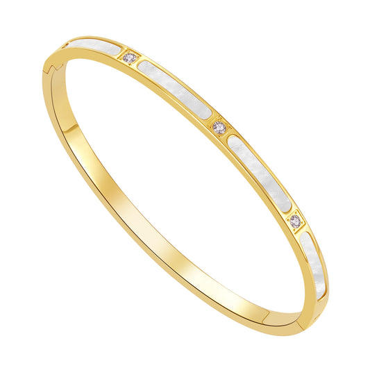 Bracelets for Women - 18k Gold bracelet - Love Bangle Bracelets, Non-Tarnish Gold Bangles, Stainless Steel Jewelry - Fashion Accessories for Women's Style - YUZENG-jewelrystore.com