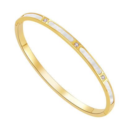 Bracelets for Women - 18k Gold bracelet - Love Bangle Bracelets, Non-Tarnish Gold Bangles, Stainless Steel Jewelry - Fashion Accessories for Women's Style - YUZENG-jewelrystore.com