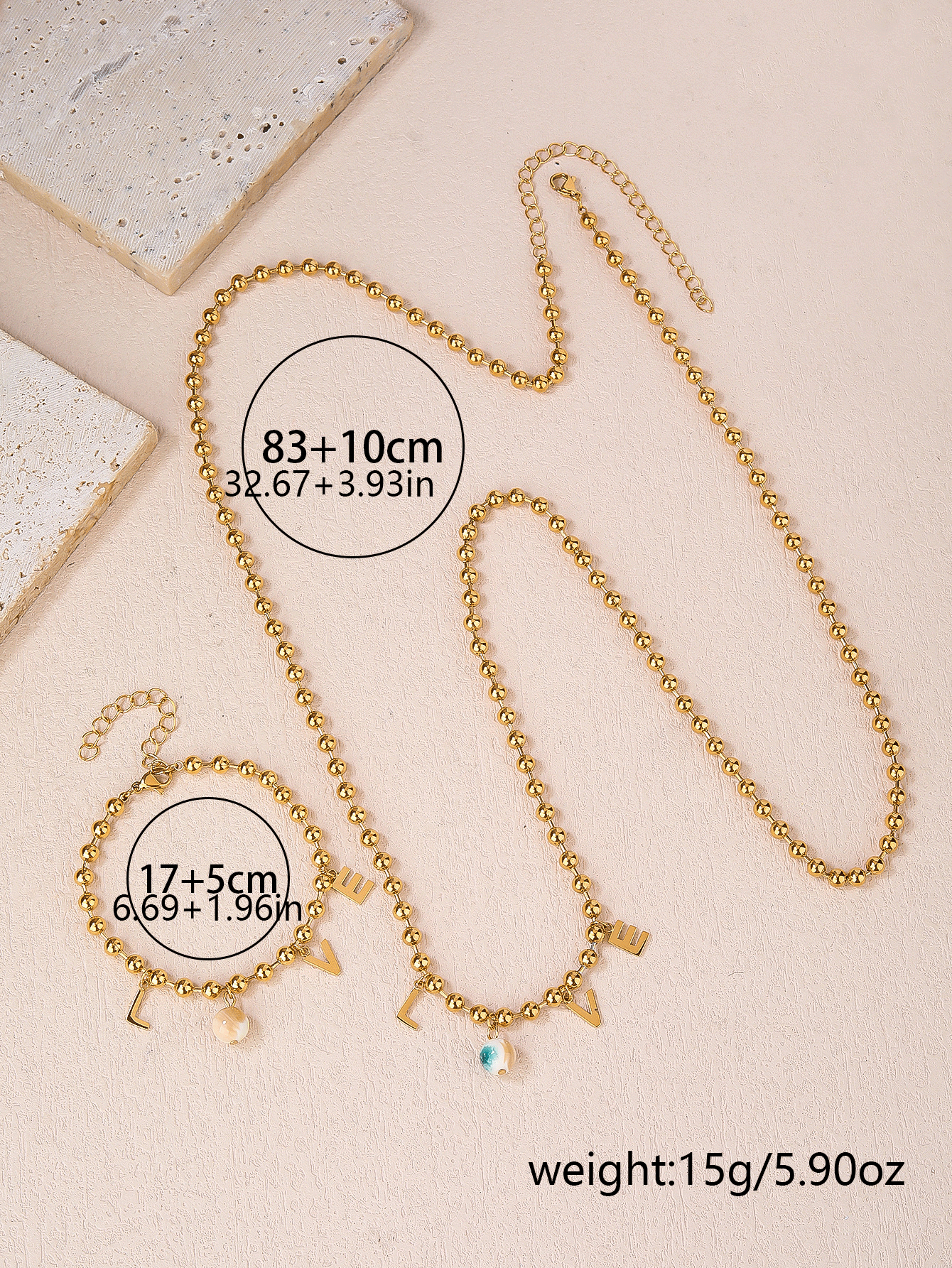 Set of Stylish and Personalized LOVE-themed Body Jewelry: Perfect for Dates, Dinners, Parties, and Daily Wear - YUZENG-jewelrystore.com
