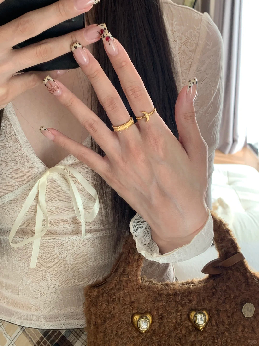 [Retro Luxe] 18k Medieval Sun, Moon and Star Ring - Star Energy Ring, Brushed Vintage Style - Daily Wear to Increase Energy - YUZENG-jewelrystore.com