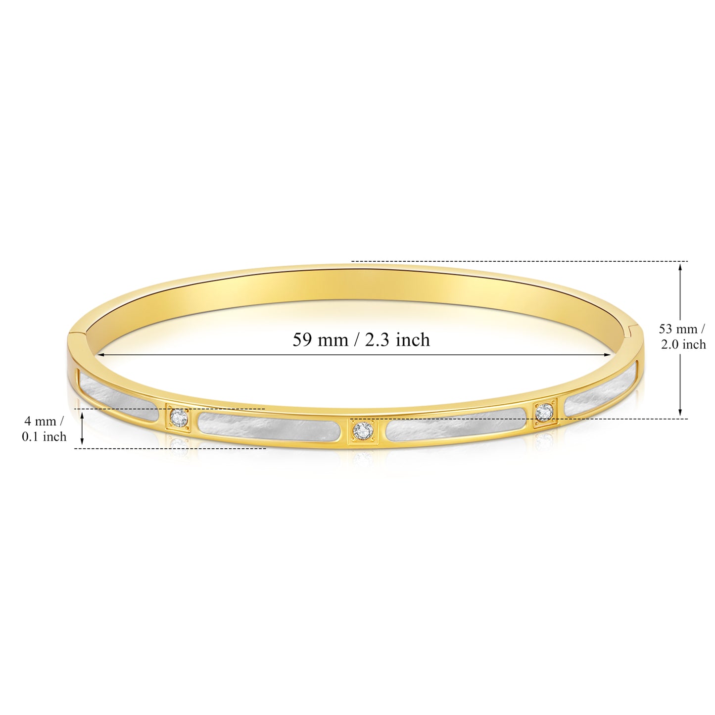 Bracelets for Women - 18k Gold bracelet - Love Bangle Bracelets, Non-Tarnish Gold Bangles, Stainless Steel Jewelry - Fashion Accessories for Women's Style - YUZENG-jewelrystore.com