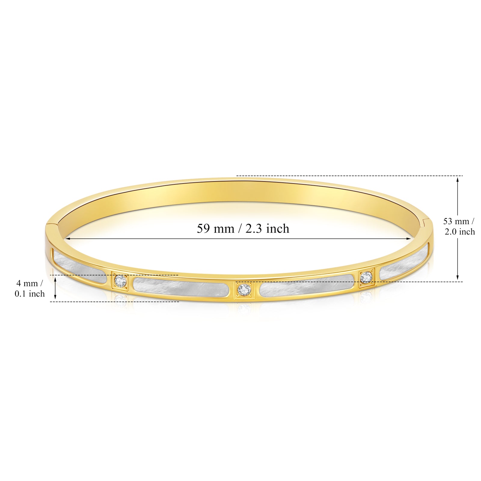 Bracelets for Women - 18k Gold bracelet - Love Bangle Bracelets, Non-Tarnish Gold Bangles, Stainless Steel Jewelry - Fashion Accessories for Women's Style - YUZENG-jewelrystore.com