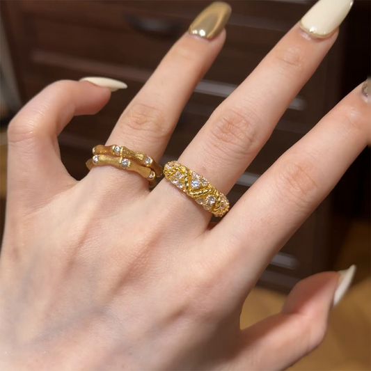 Gold Bamboo Ring