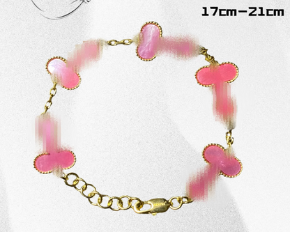 Breaking the shame of genitals, Dicleef Arpels exclusive original 925 silver bracelet jewelry, Dicleef Arpels men's and women's couple gift - YUZENG-jewelrystore.com