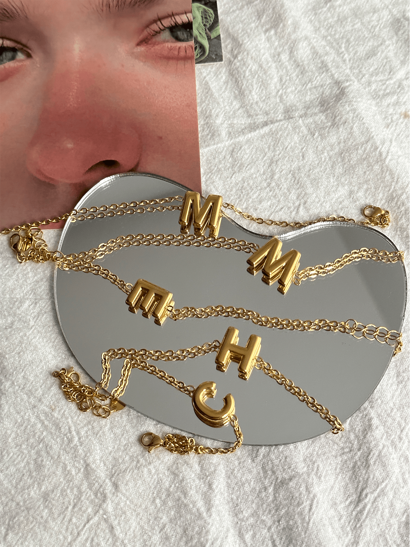 Stainless Steel Light Luxury Letter Pendant Necklace 18k Gold - YUZENG-jewelrystore.com