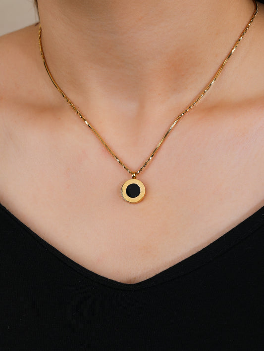 Stainless Steel Pendant Necklace for Women - Fashionable, Versatile, and Cute Letter Design with 18K Gold Plating - Perfect for Everyday Style! - YUZENG-jewelrystore.com