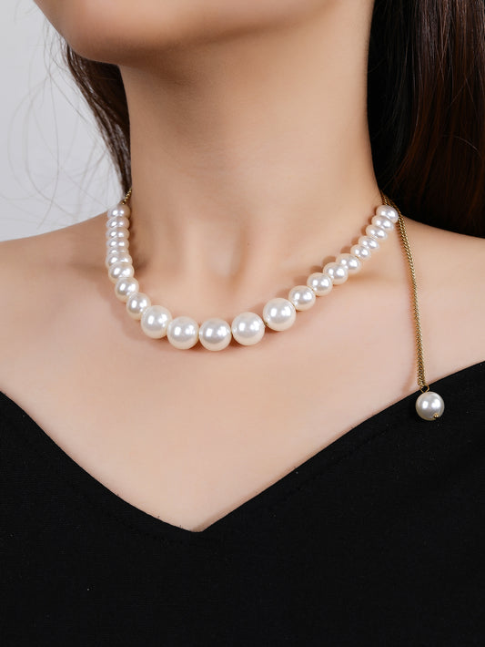 Natural pearl ladies light luxury necklace choker - YUZENG-jewelrystore.com