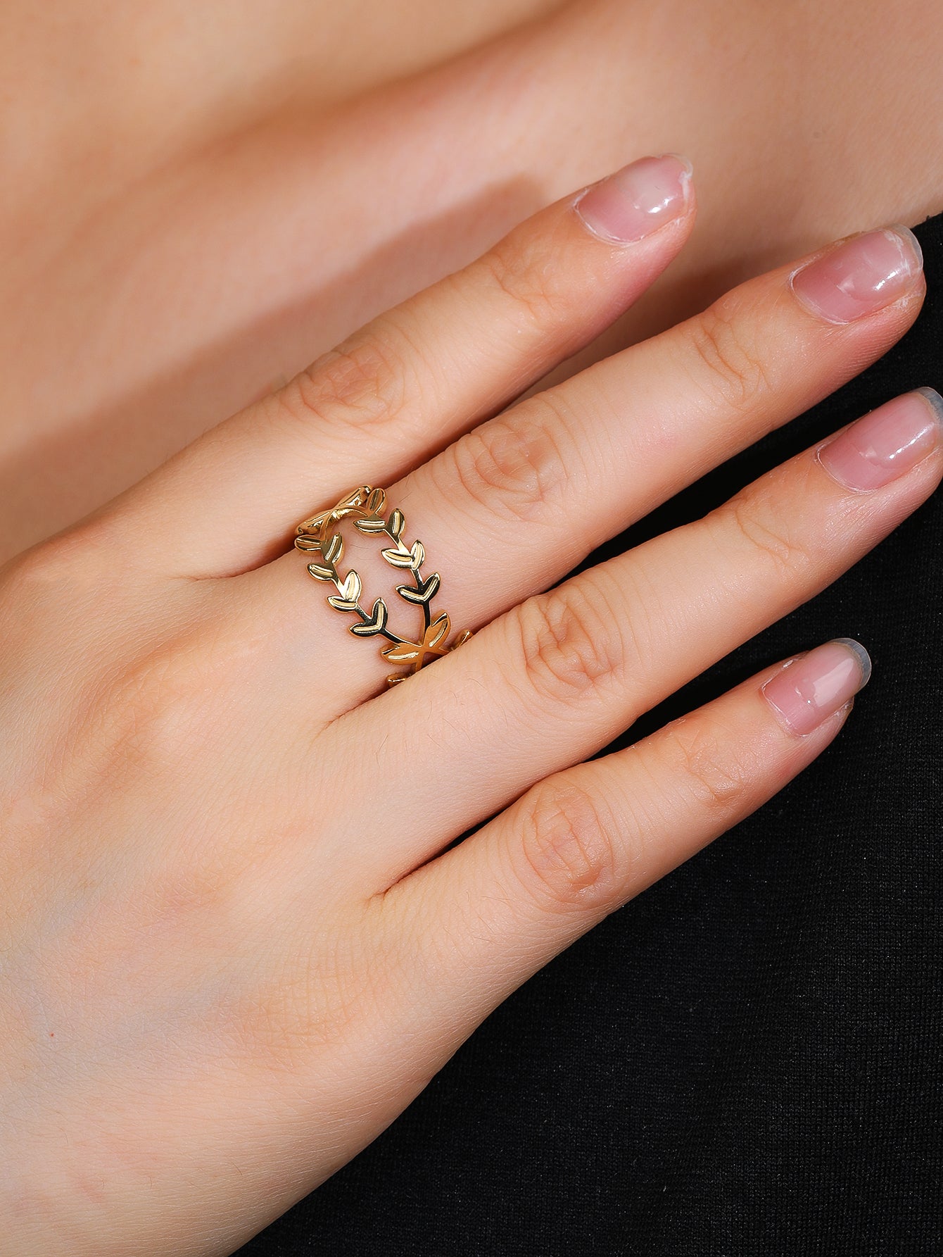 Fashion stainless steel 18k vintage open ring - YUZENG-jewelrystore.com