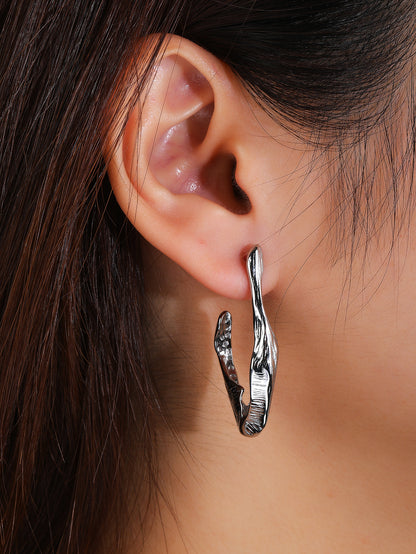 Stainless Steel Twist Earrings for Women - YUZENG-jewelrystore.com