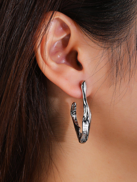 Stainless Steel Twist Earrings for Women - YUZENG-jewelrystore.com