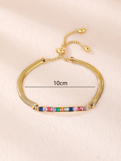 Fashion stainless steel three-color bracelet - YUZENG-jewelrystore.com