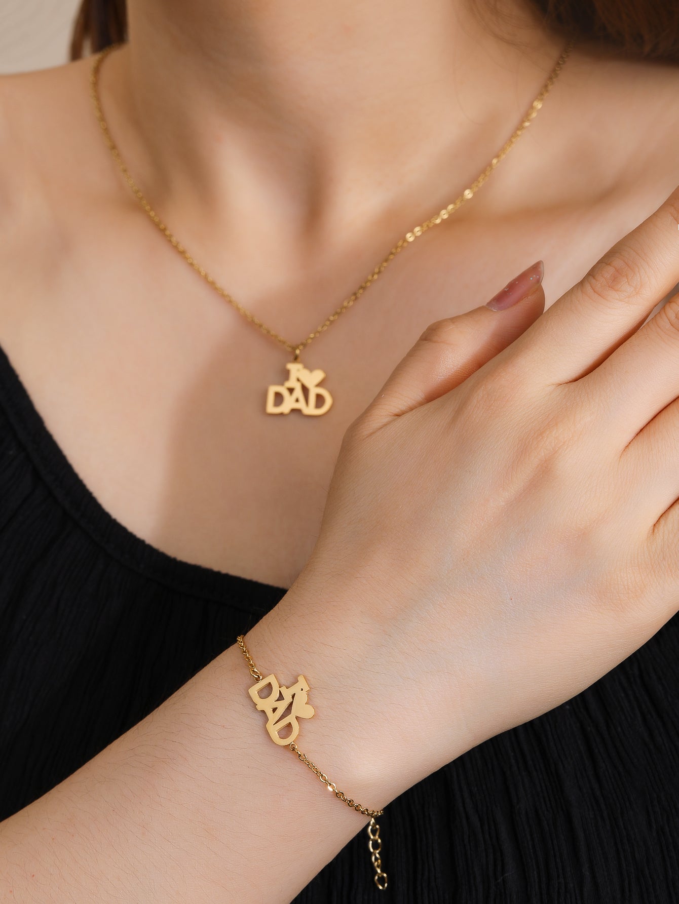 Fashion stainless steel holiday gift i love ded pendant stainless steel - YUZENG-jewelrystore.com