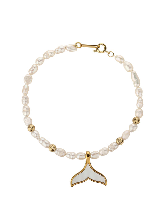 AAA Pearl Bracelet - Stainless Steel, Non-Tarnish Gold Bracelet for Women - Trendy and Dainty Pearl Jewelry,Gift for Your Best Friend - YUZENG-jewelrystore.com