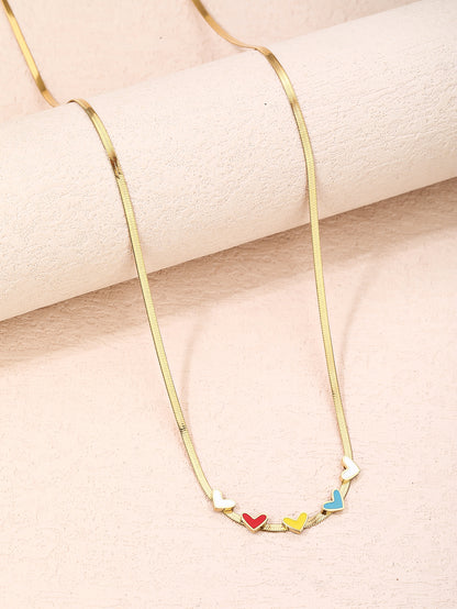 Women's Clavicle Chain Snake Bone Chain, Stainless Steel 18k Vacuum Gold Plated Jewelry - YUZENG-jewelrystore.com