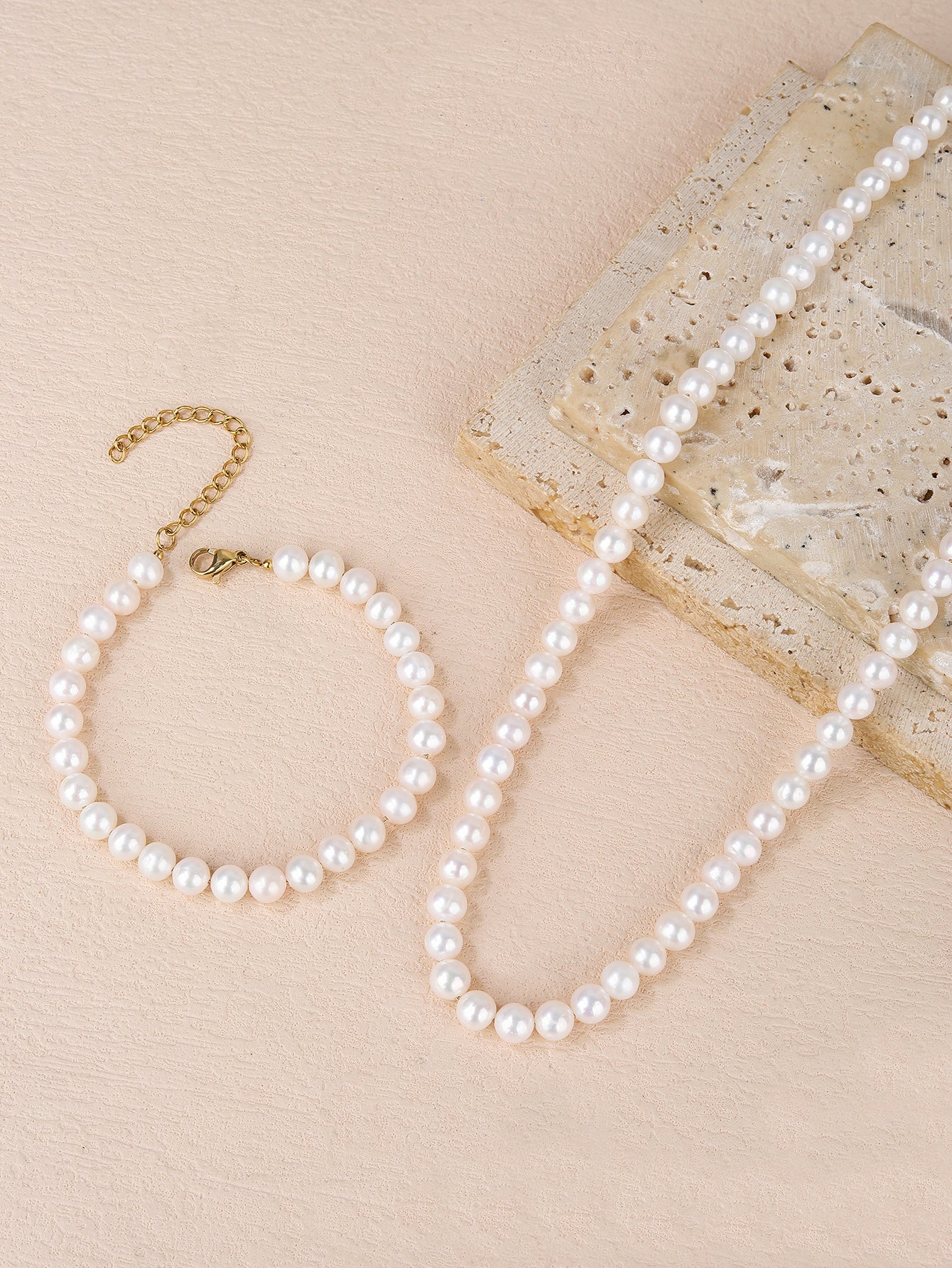Natural Pearl Jewelry Set for Women - Fashionable, Versatile, and Cute Summer Style - Perfect for Everyday Looks! - YUZENG-jewelrystore.com