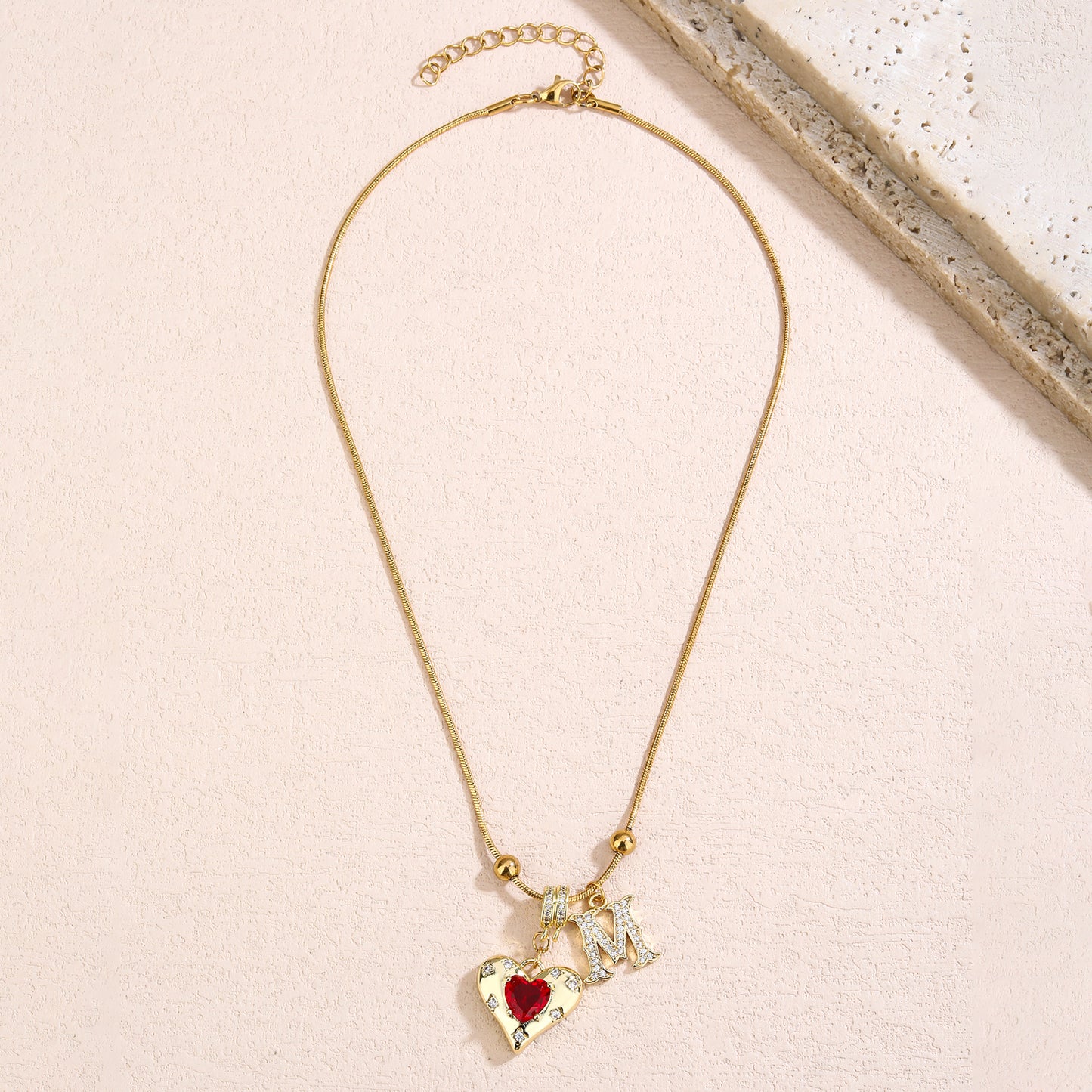 Gold Necklace for Women - Customized Name Pendant - Non-Tarnish Initial Jewelry - Trendy Letter Necklace - Gifts for Her - Love Necklace - YUZENG-jewelrystore.com
