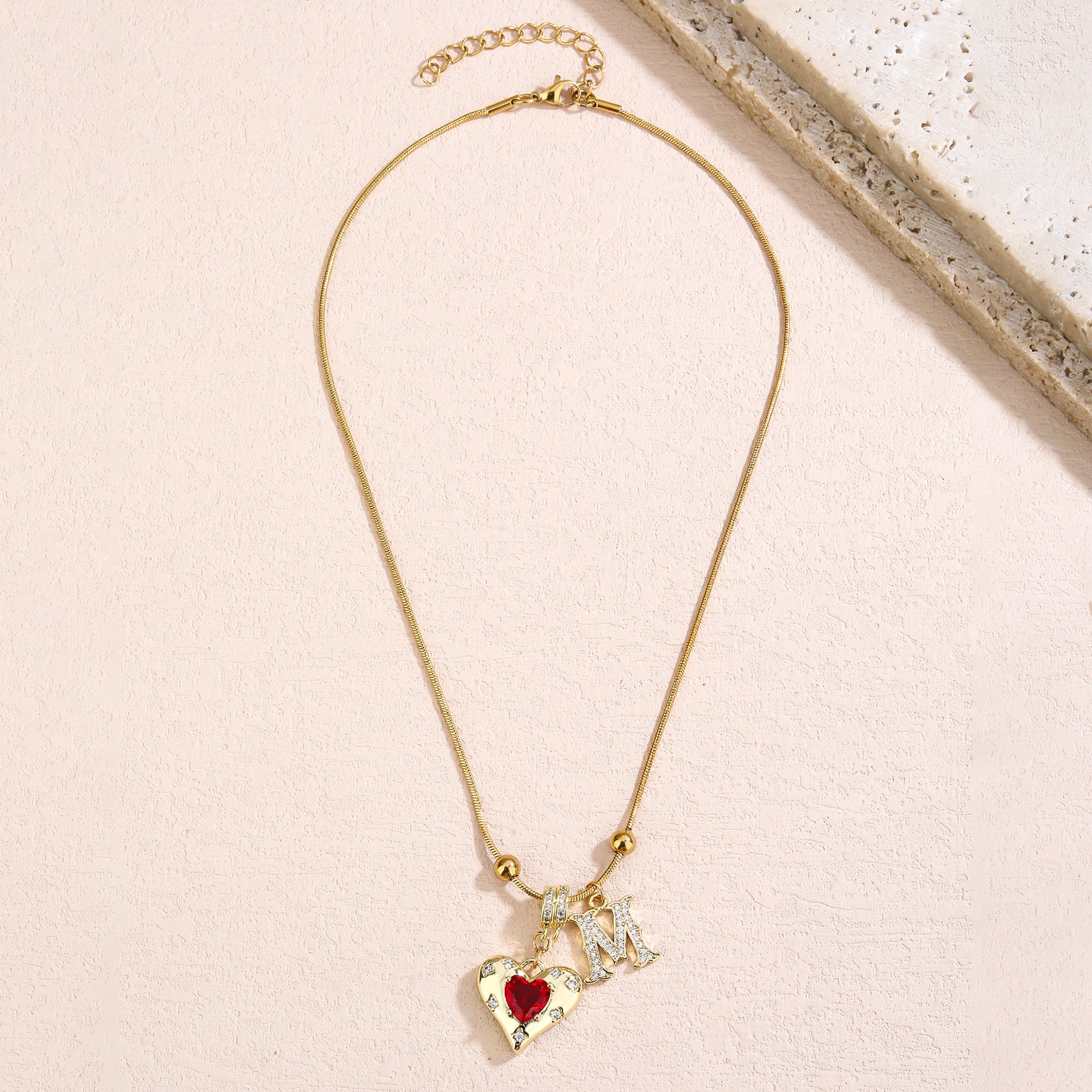 Gold Necklace for Women - Customized Name Pendant - Non-Tarnish Initial Jewelry - Trendy Letter Necklace - Gifts for Her - Love Necklace - YUZENG-jewelrystore.com