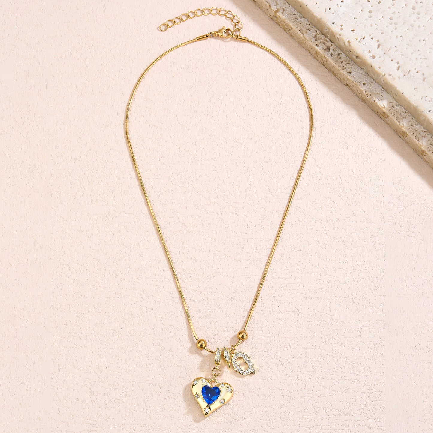 Gold Necklace for Women - Customized Name Pendant - Non-Tarnish Initial Jewelry - Trendy Letter Necklace - Gifts for Her - Love Necklace - YUZENG-jewelrystore.com