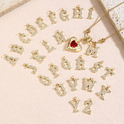 Gold Necklace for Women - Customized Name Pendant - Non-Tarnish Initial Jewelry - Trendy Letter Necklace - Gifts for Her - Love Necklace - YUZENG-jewelrystore.com