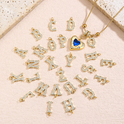 Gold Necklace for Women - Customized Name Pendant - Non-Tarnish Initial Jewelry - Trendy Letter Necklace - Gifts for Her - Love Necklace - YUZENG-jewelrystore.com