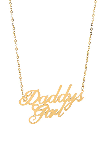 Fashion Stainless Steel Holiday Slogan Father's Day Pendant Necklace - YUZENG-jewelrystore.com