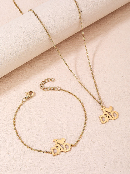 Fashion stainless steel holiday gift i love ded pendant stainless steel - YUZENG-jewelrystore.com