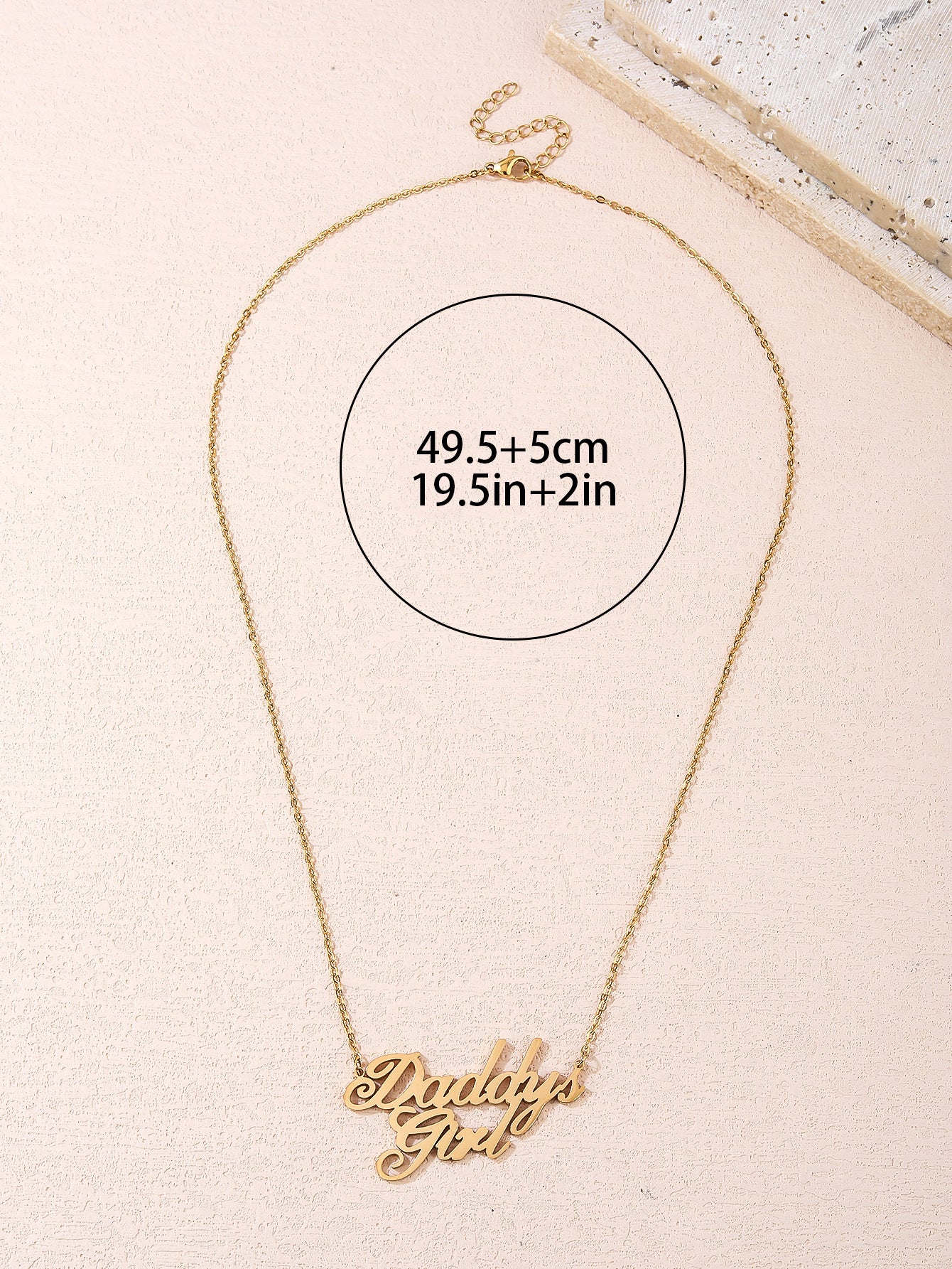 Fashion Stainless Steel Holiday Slogan Father's Day Pendant Necklace - YUZENG-jewelrystore.com