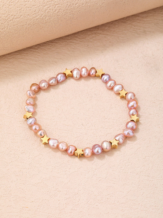 Natural pink pearl bracelet for women - YUZENG-jewelrystore.com
