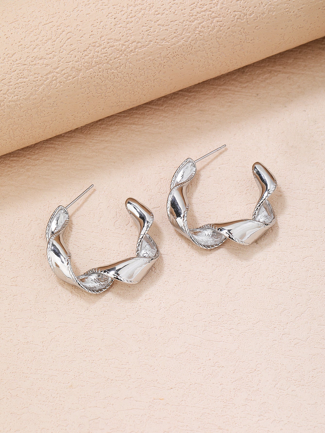 Stainless Steel Twist Earrings for Women - YUZENG-jewelrystore.com