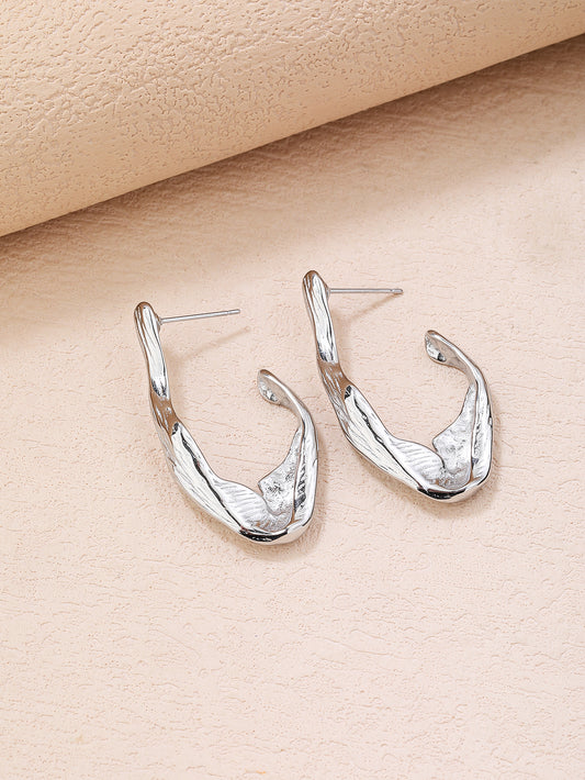 Stainless Steel Twist Earrings for Women - YUZENG-jewelrystore.com