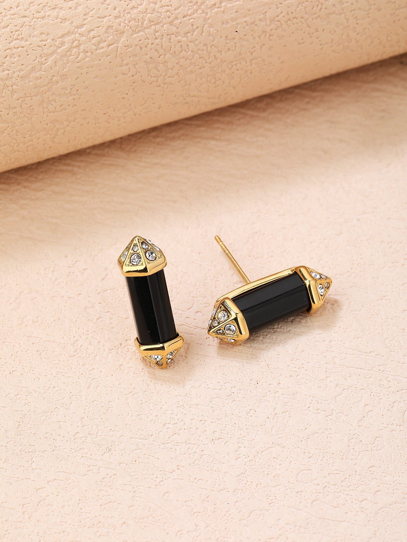 Stainless Steel Vintage Crystal Column Women's Earrings - YUZENG-jewelrystore.com
