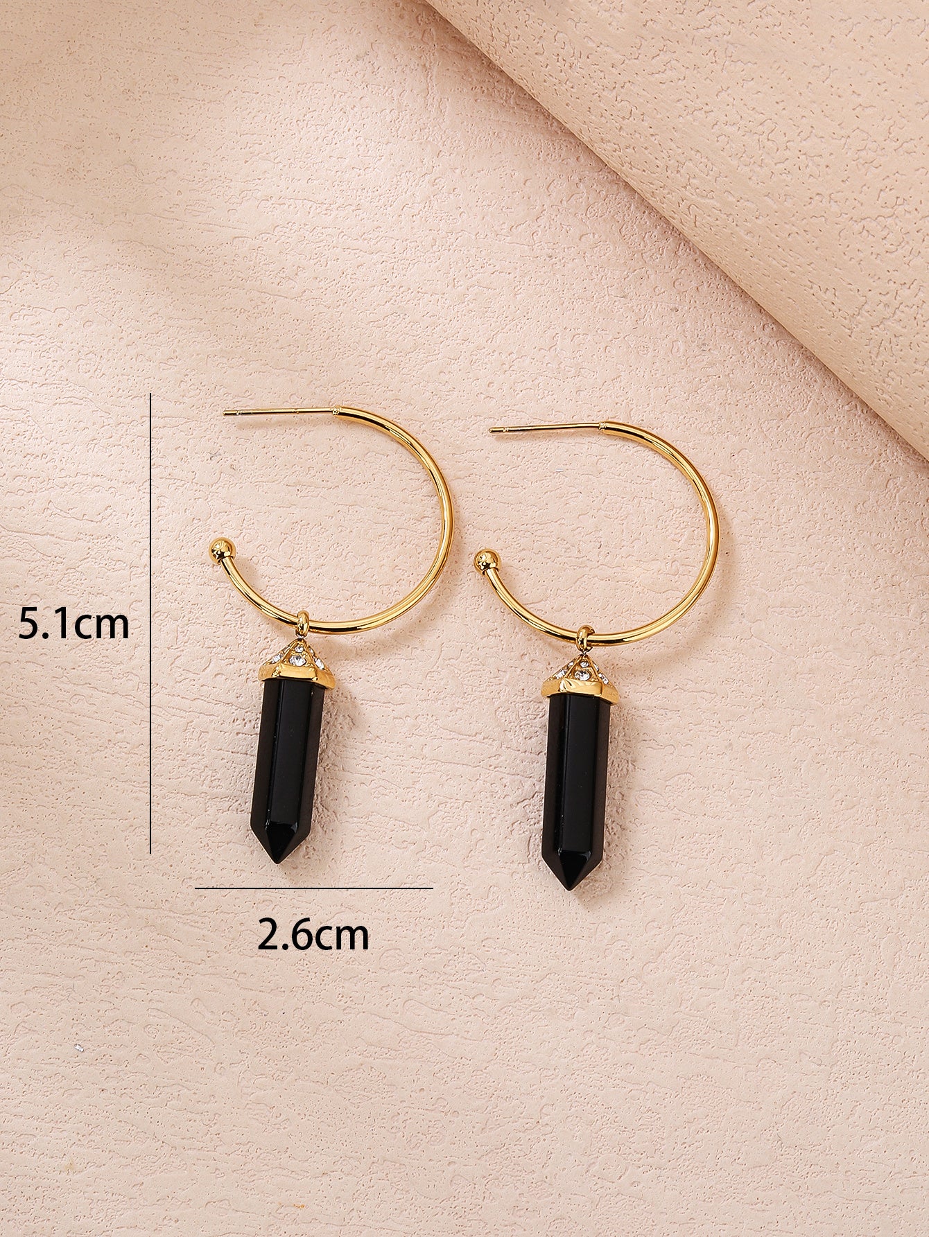 Stainless Steel Vintage Crystal Column Women's Earrings - YUZENG-jewelrystore.com
