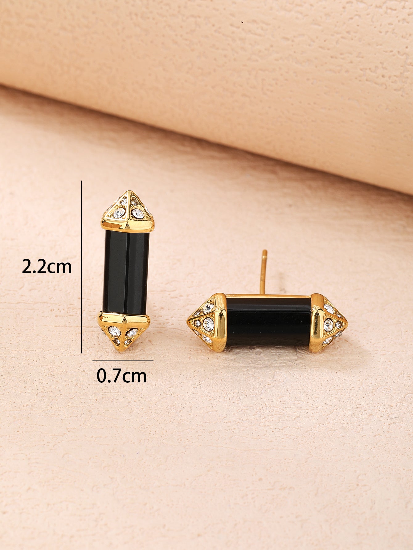 Stainless Steel Vintage Crystal Column Women's Earrings - YUZENG-jewelrystore.com