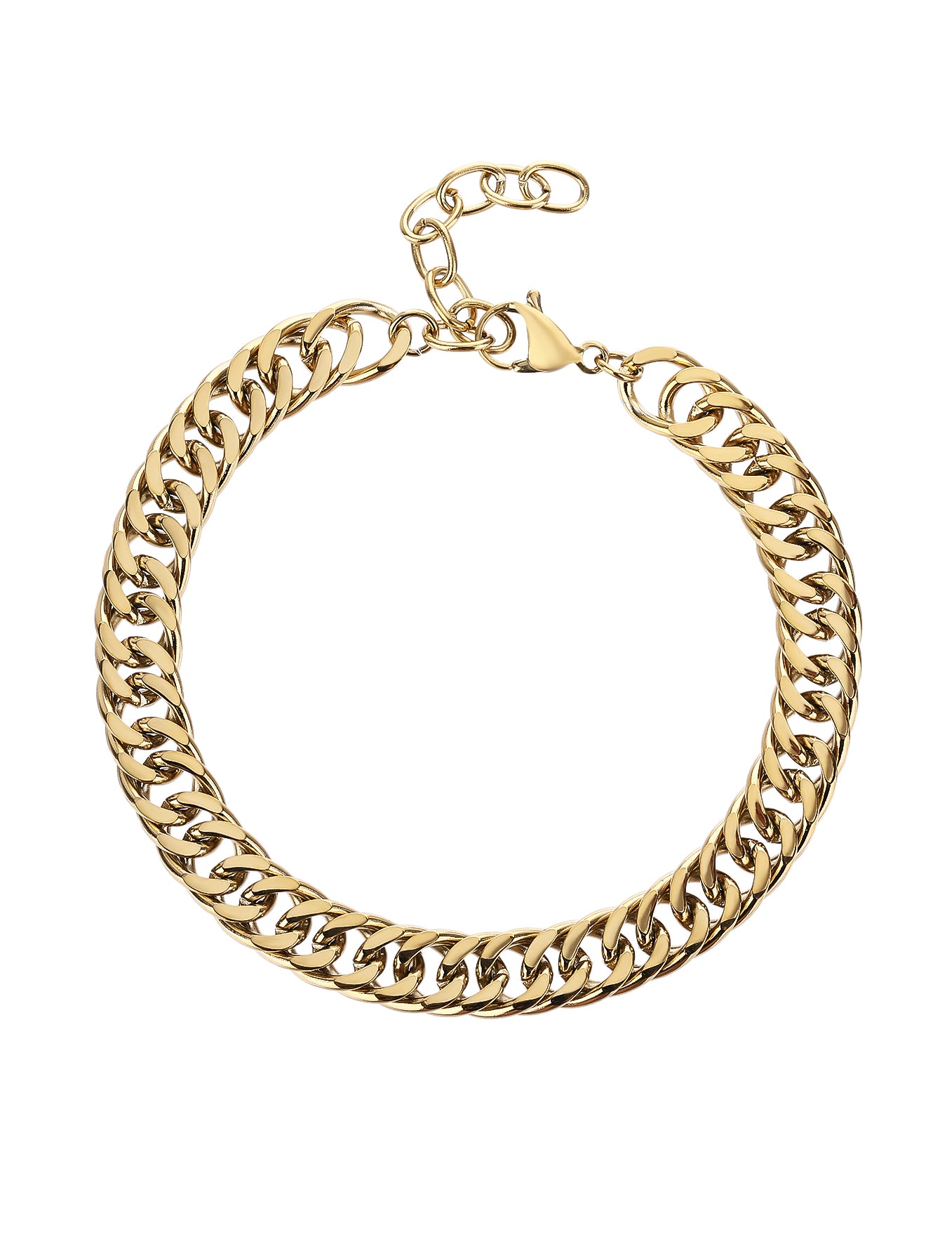 Fashion stainless steel basic daily matching Cuban bracelet - YUZENG-jewelrystore.com