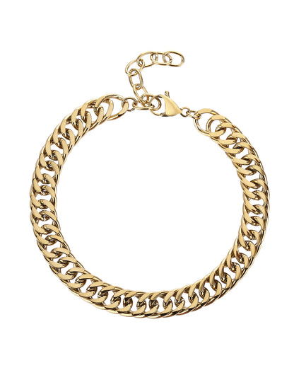 Fashion stainless steel basic daily matching Cuban bracelet - YUZENG-jewelrystore.com