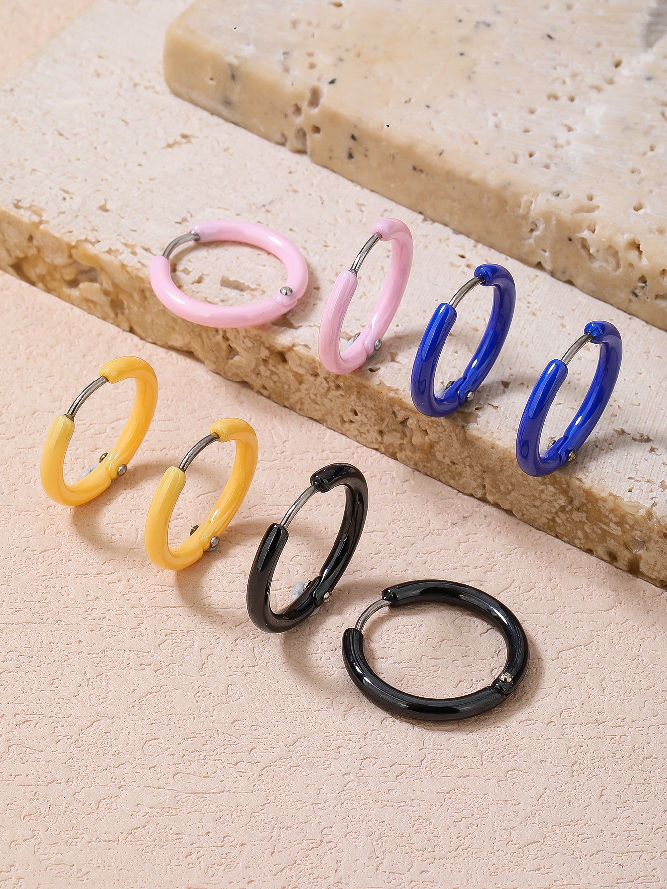 Stainless Steel Fashion Colorful Dopamine Earrings - YUZENG-jewelrystore.com