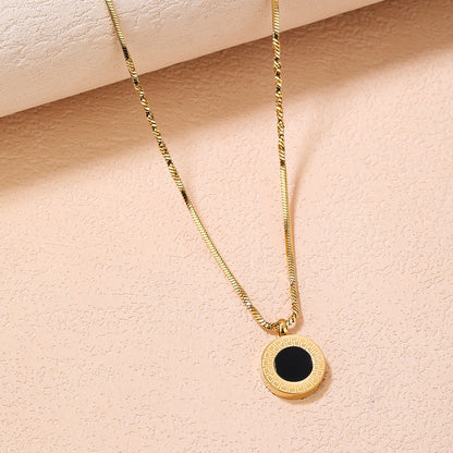 Stainless Steel Pendant Necklace for Women - Fashionable, Versatile, and Cute Letter Design with 18K Gold Plating - Perfect for Everyday Style! - YUZENG-jewelrystore.com