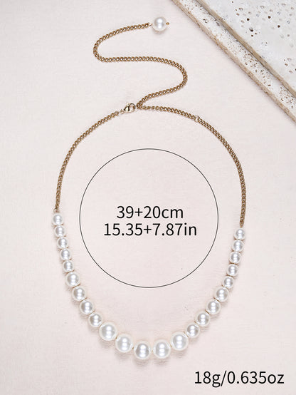 Natural pearl ladies light luxury necklace choker - YUZENG-jewelrystore.com