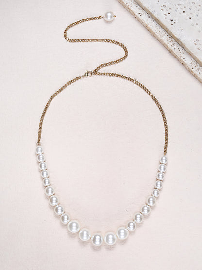 Natural pearl ladies light luxury necklace choker - YUZENG-jewelrystore.com