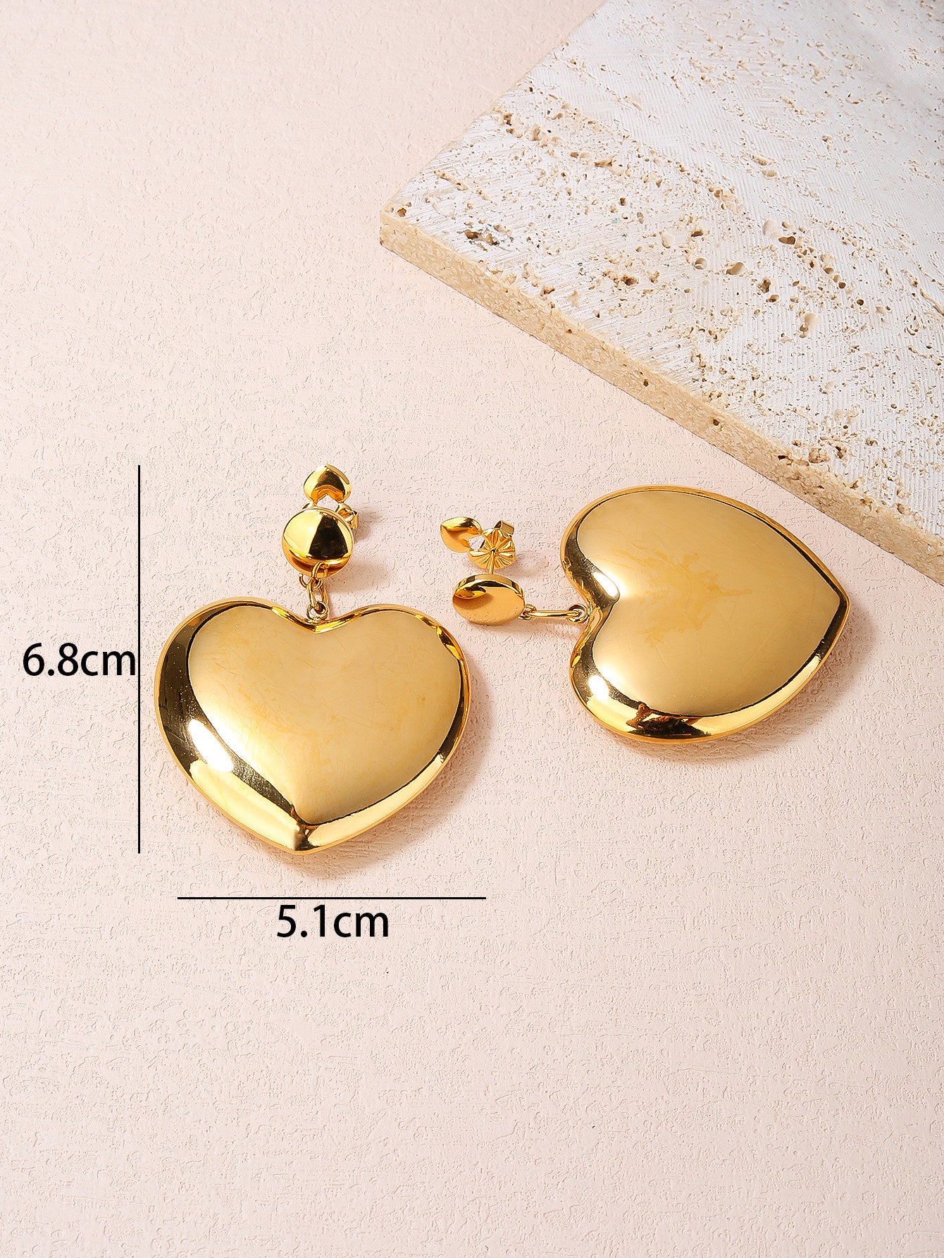Stainless Steel Earrings for Women - Fashionable, Bold, and Versatile for Everyday Statement Looks with 18K Gold Plating! - YUZENG-jewelrystore.com